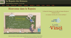 Desktop Screenshot of lerepairedessciences.fr